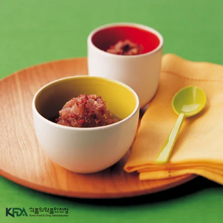 식혜 팥빙수