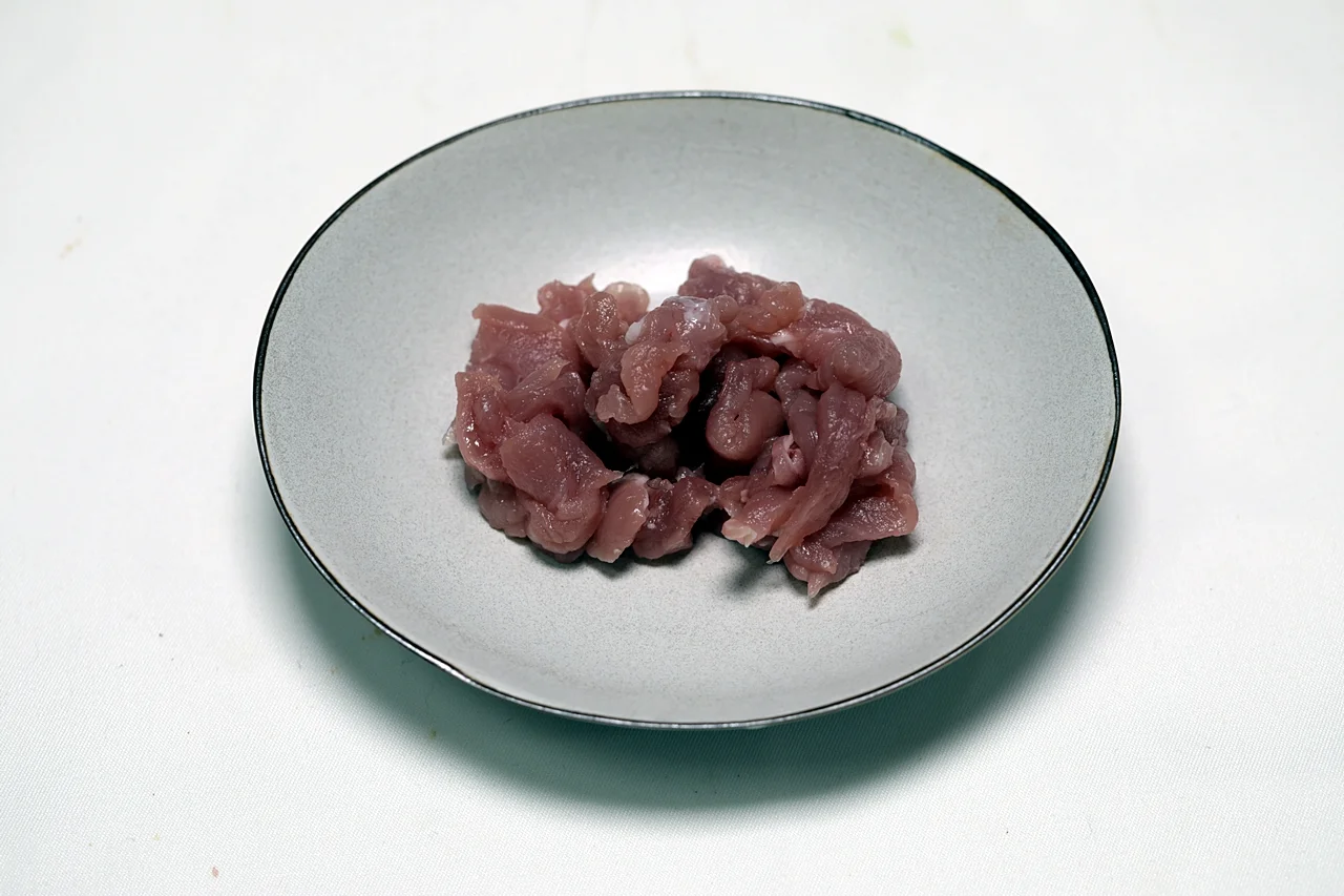 고기완두조림 1단계
