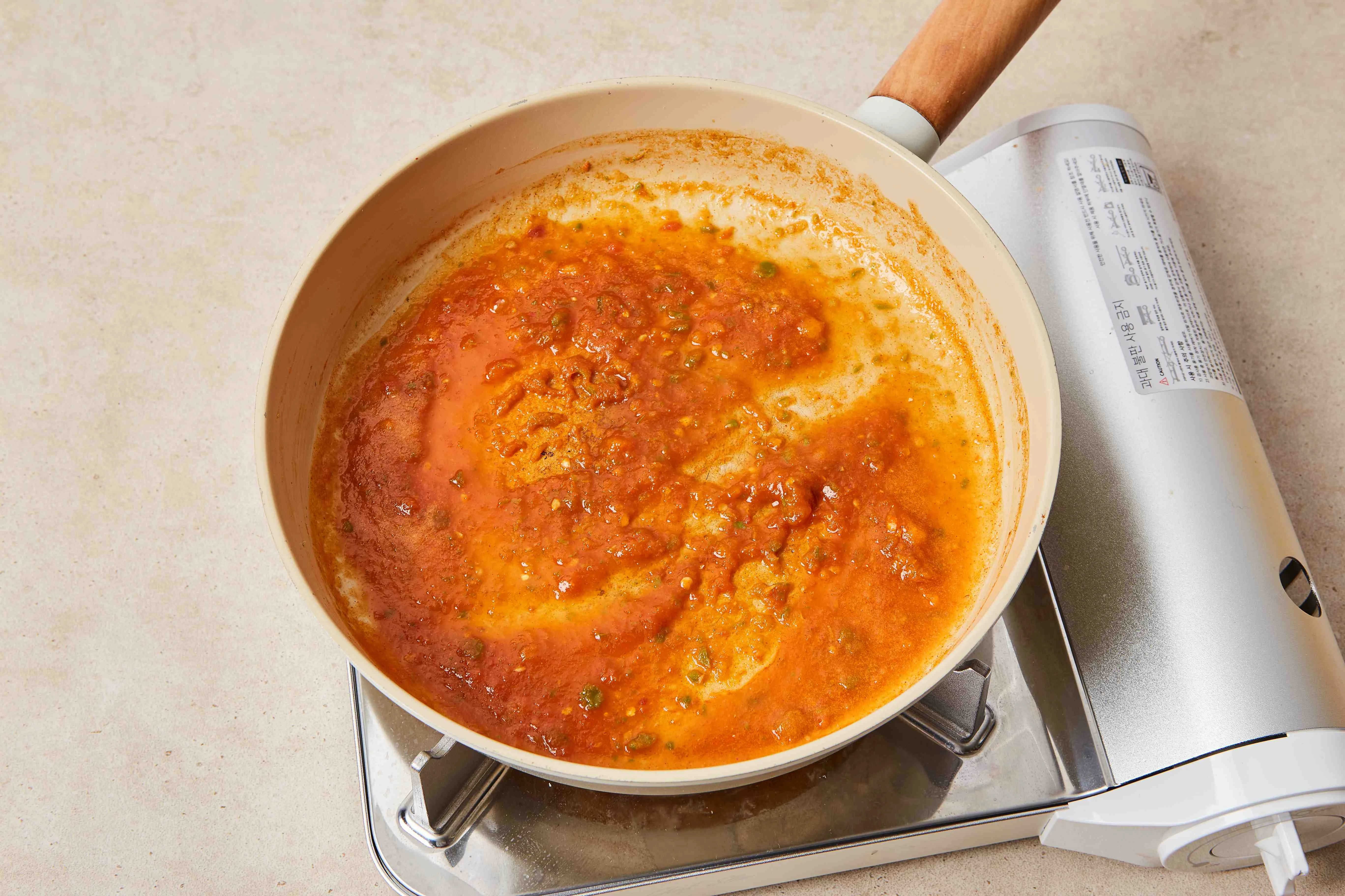 토마토오리볶음 4단계