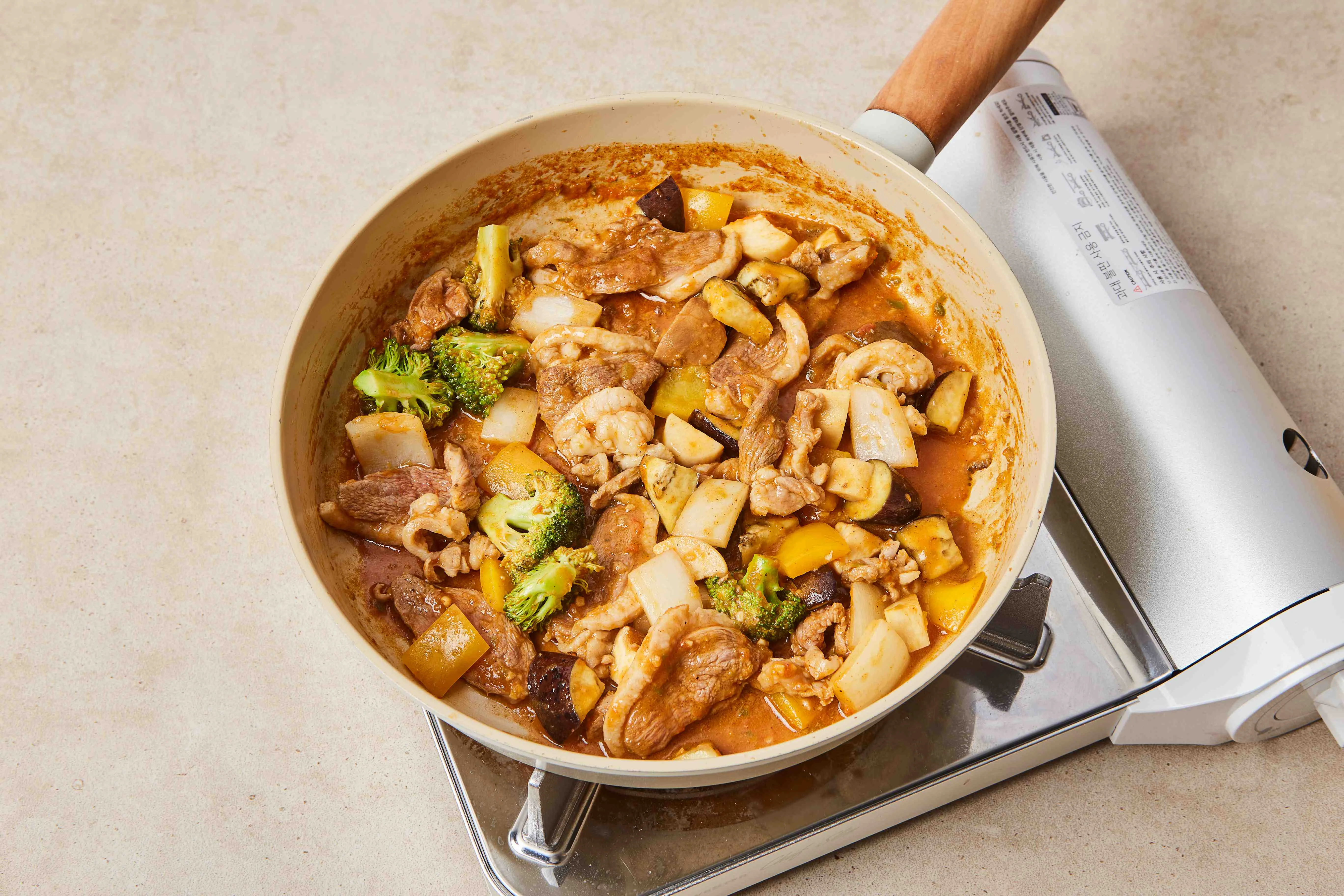 토마토오리볶음 5단계