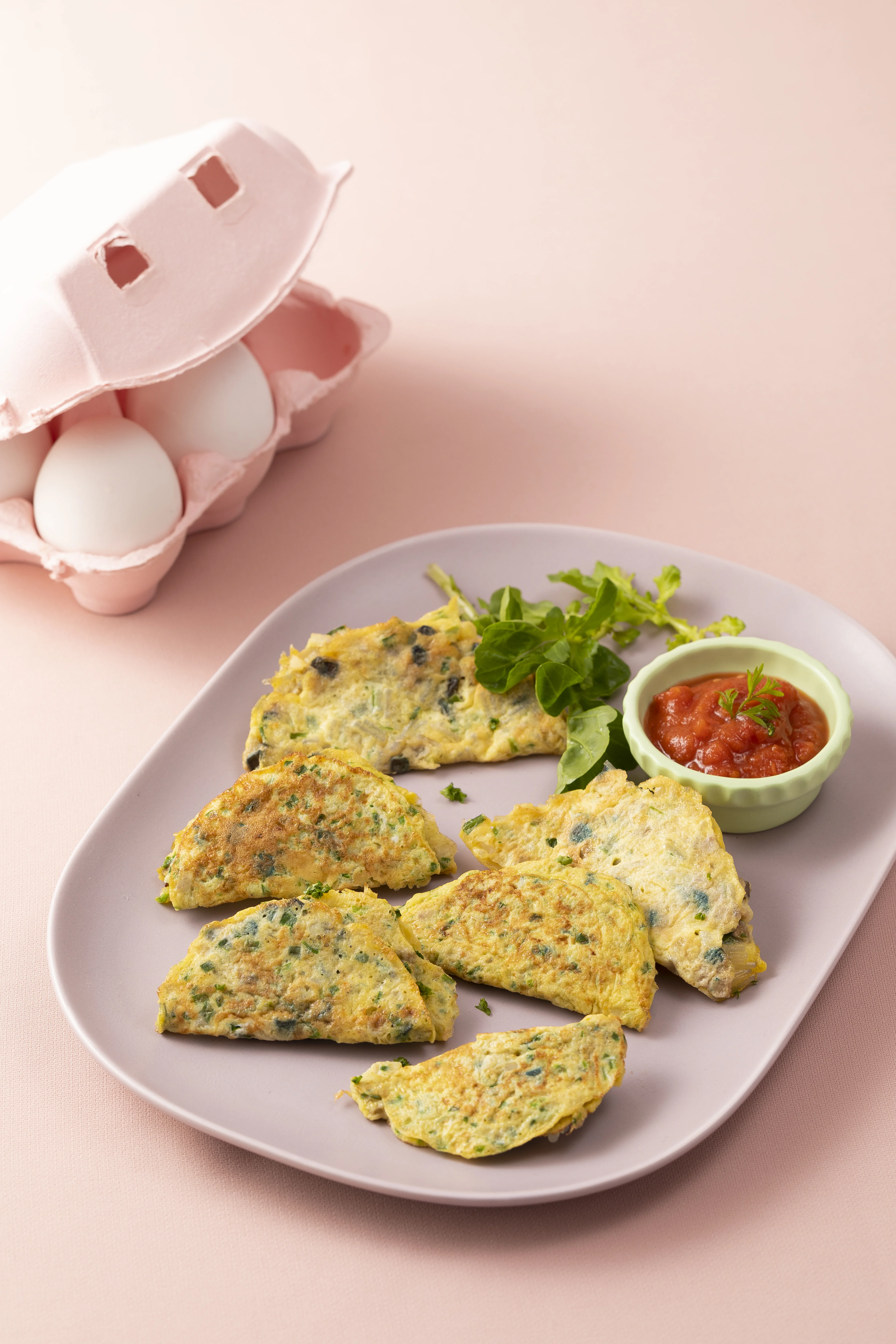 계란만두&토마토소스