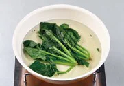 된장시금치옹심이 5단계