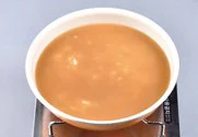 새우아욱죽 2단계