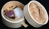 단호박 된장매쉬와 해물굴림만두 1단계