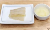 야채찜을 곁들인 광어스테이크 2단계