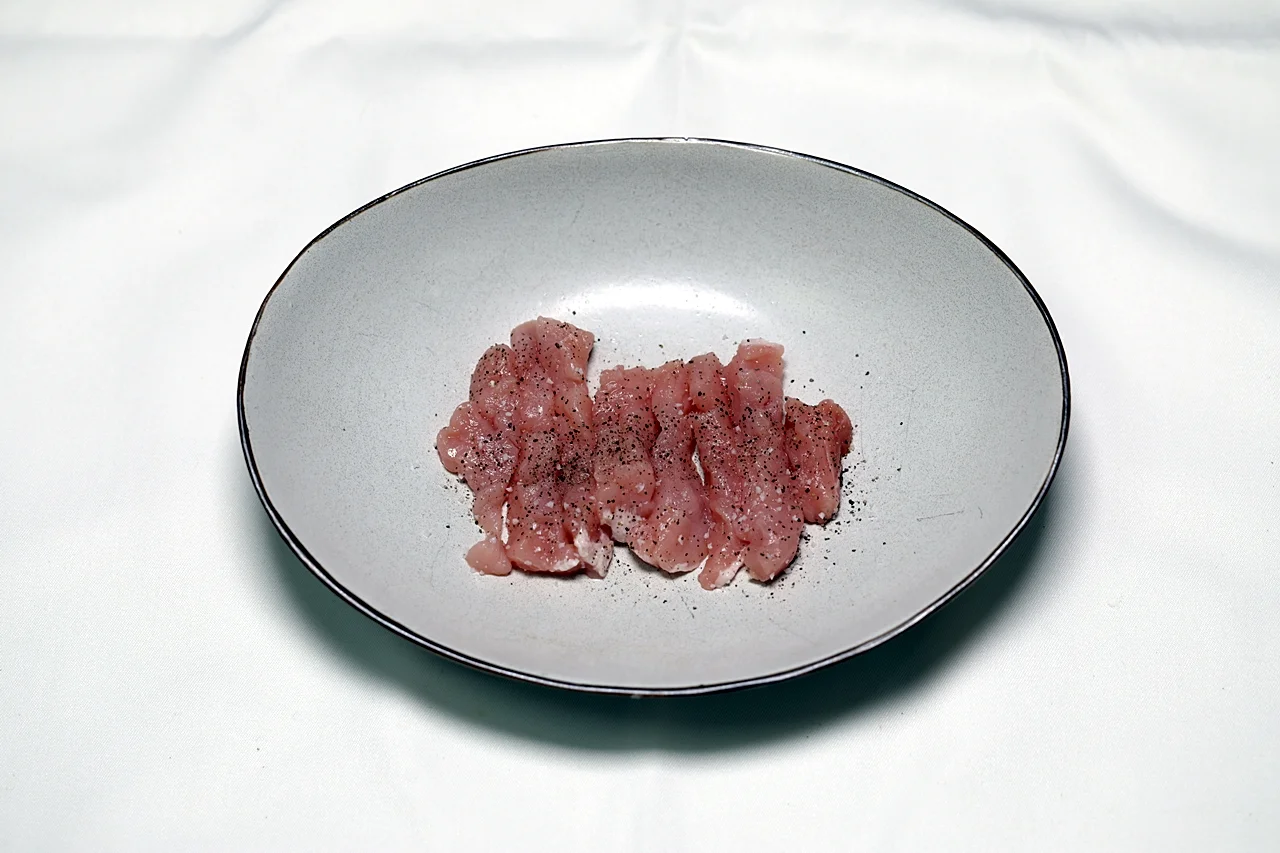 사과소스폭찹 1단계