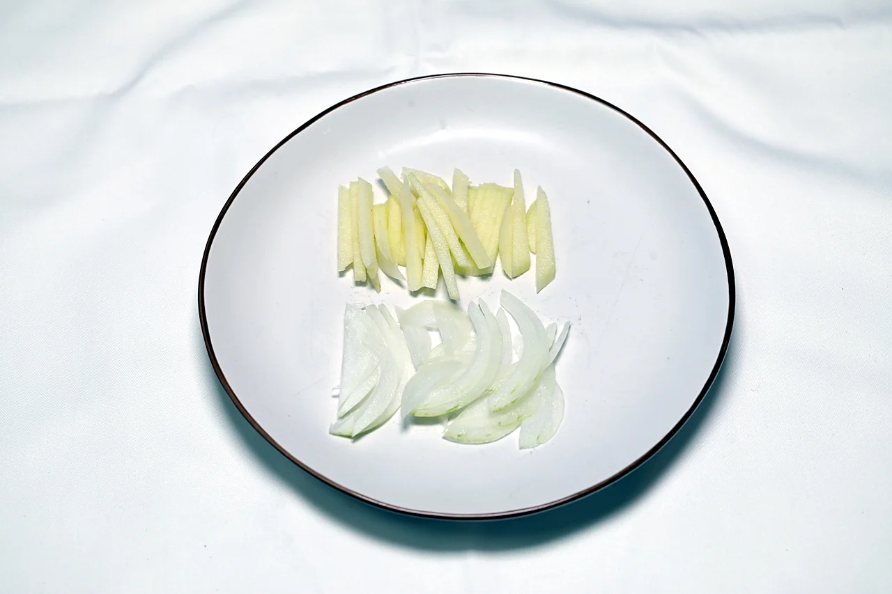사과소스폭찹 2단계