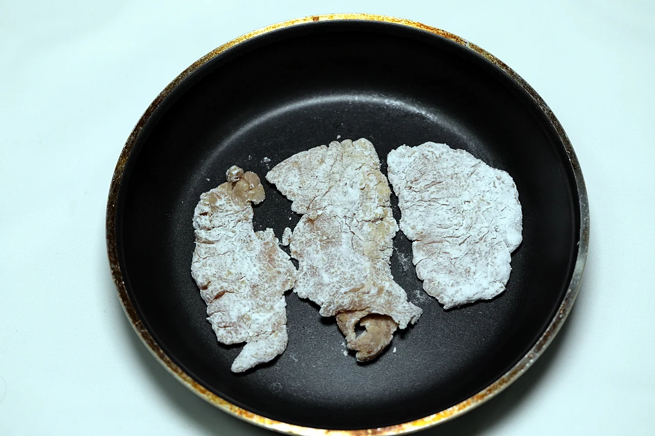 돼지고기 찹쌀부침 5단계