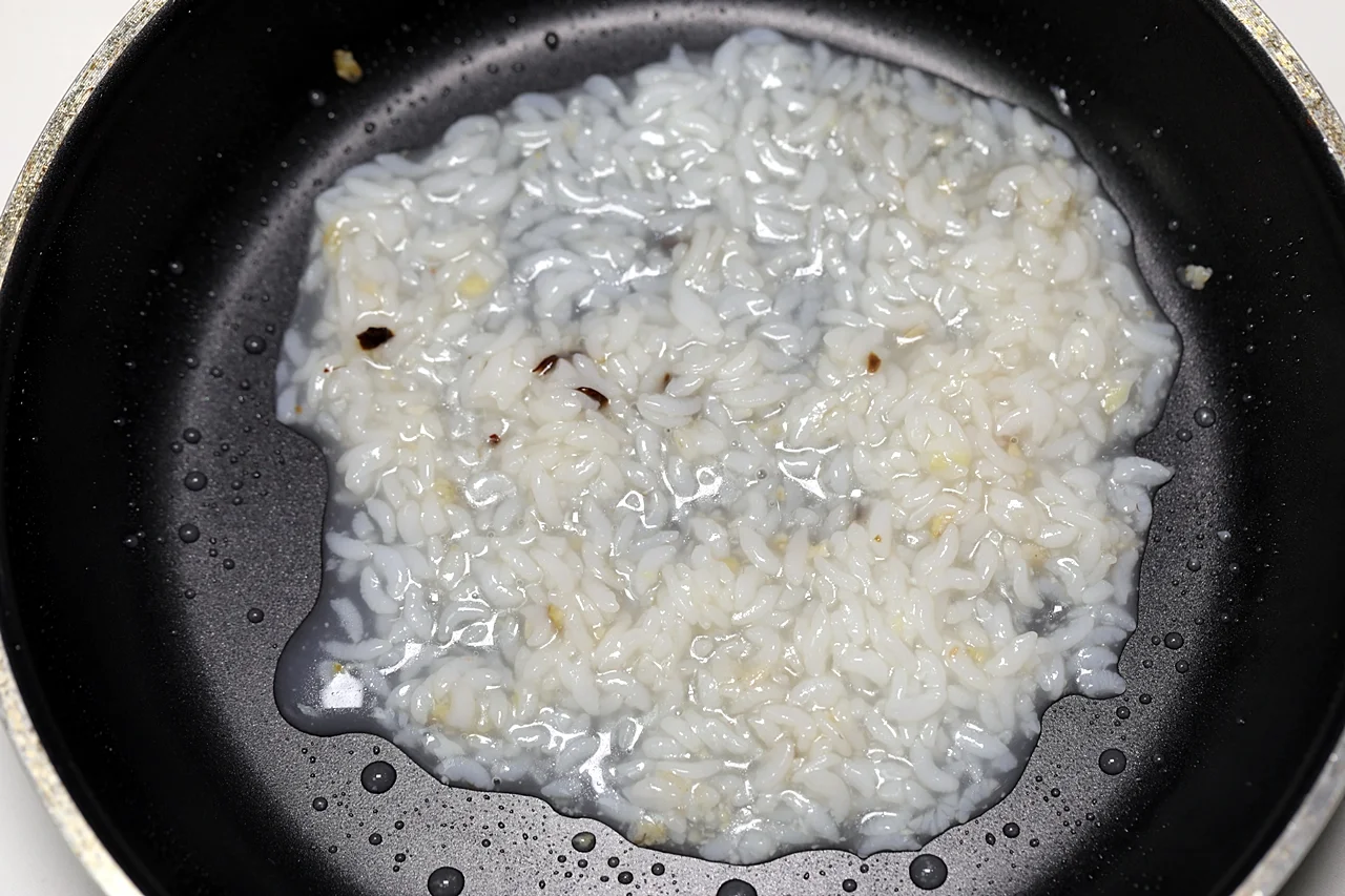 버섯 리조또 3단계