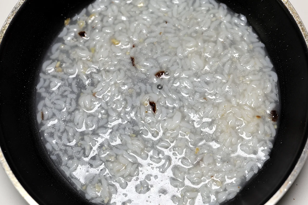 버섯 리조또 4단계