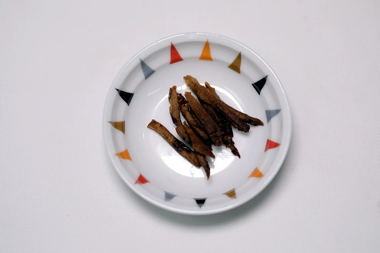 홍시 생밤 무침 5단계